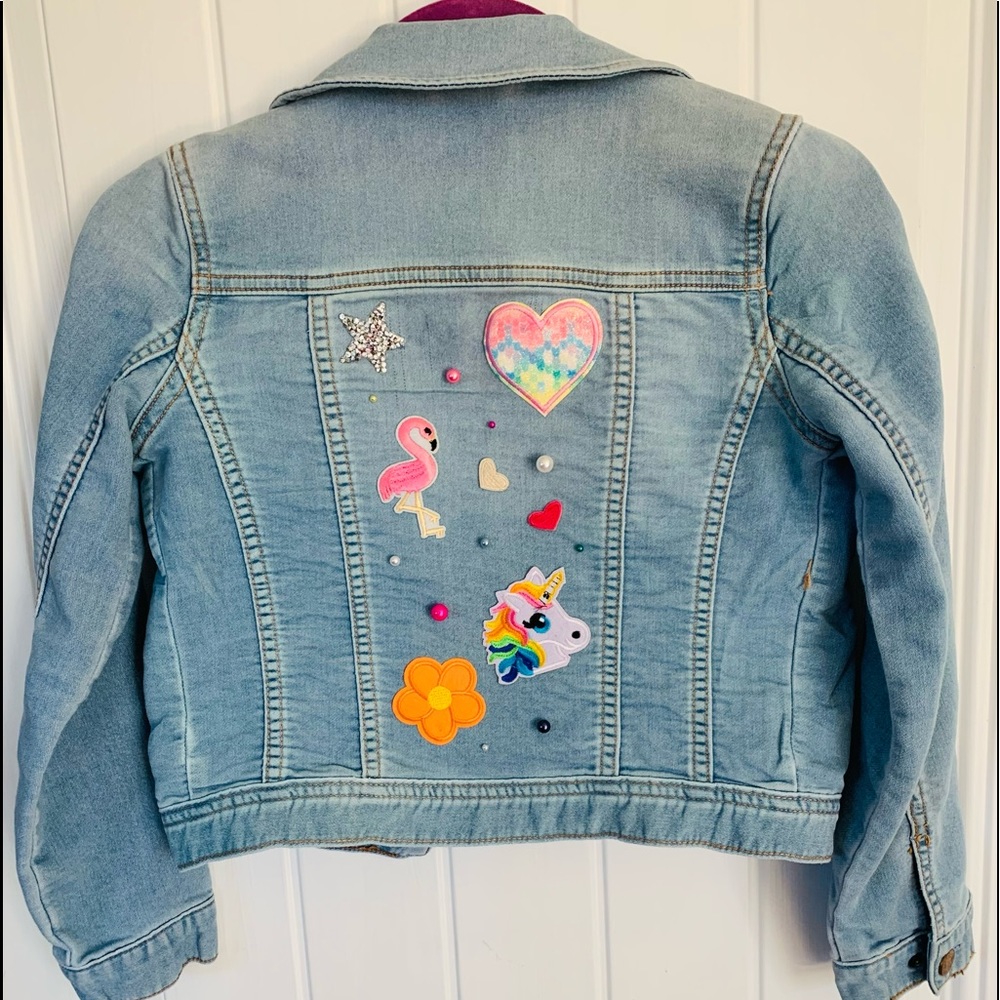Embellished gap kids jean jacket. Size large